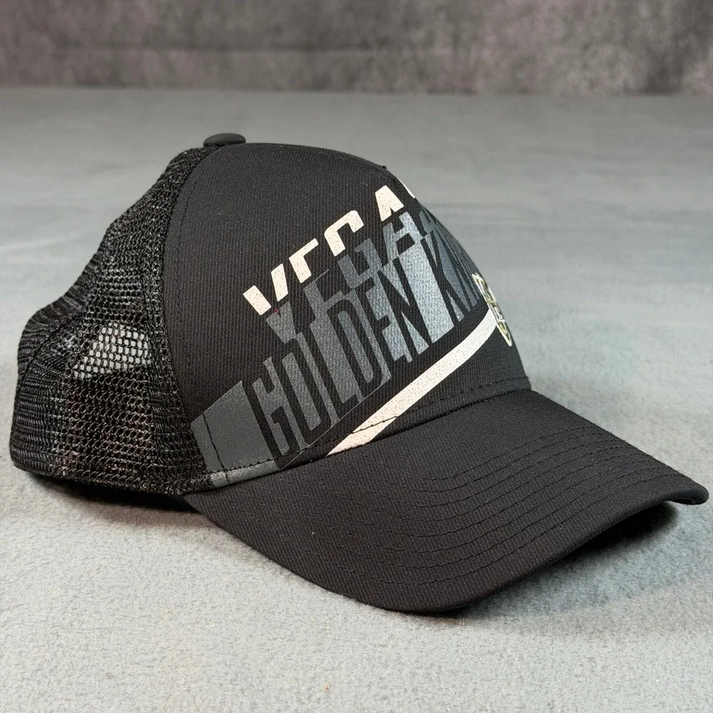 Adidas Vegas Golden Knights NHL Trucker Hat Black Mesh Snapback‎ Cap One Size